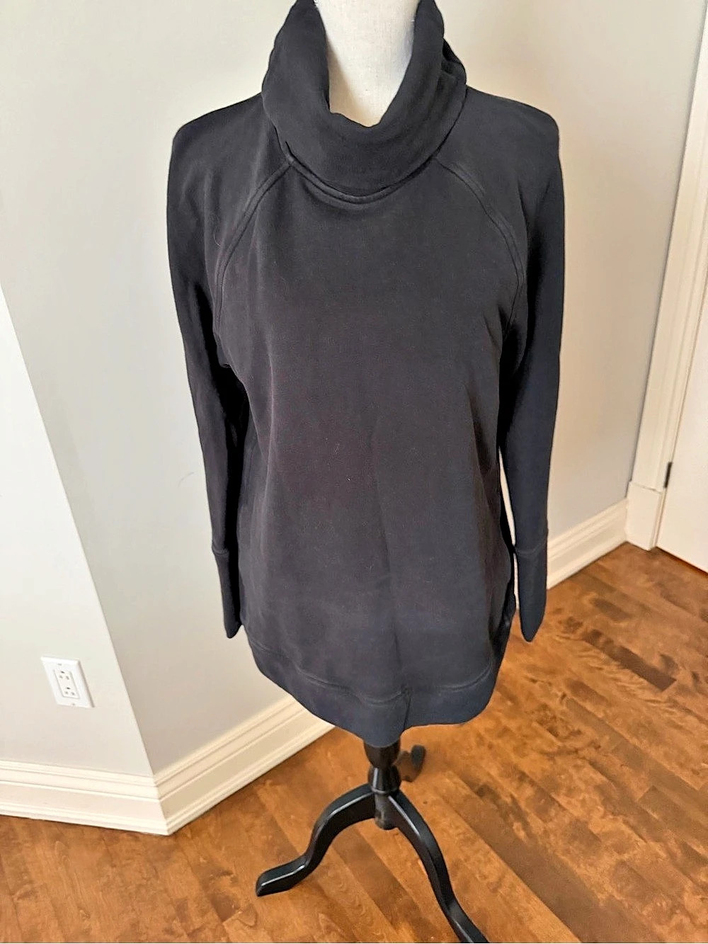 Lululemon Tunic Black Cowl Neck Sweater